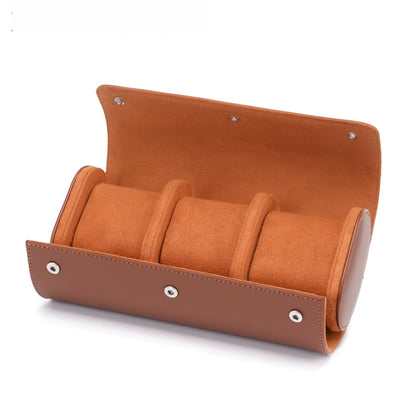 Premuim Black Leather Case - 3 Slots