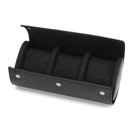 Premuim Black Leather Case - 3 Slots