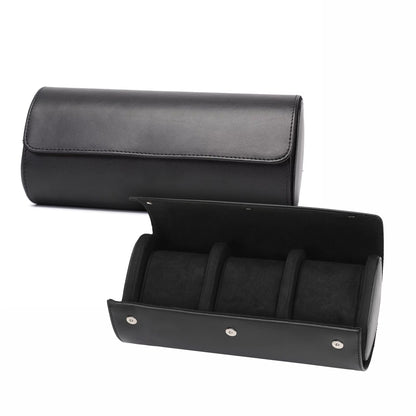 Premium Brown Leather Case - 3 Slots