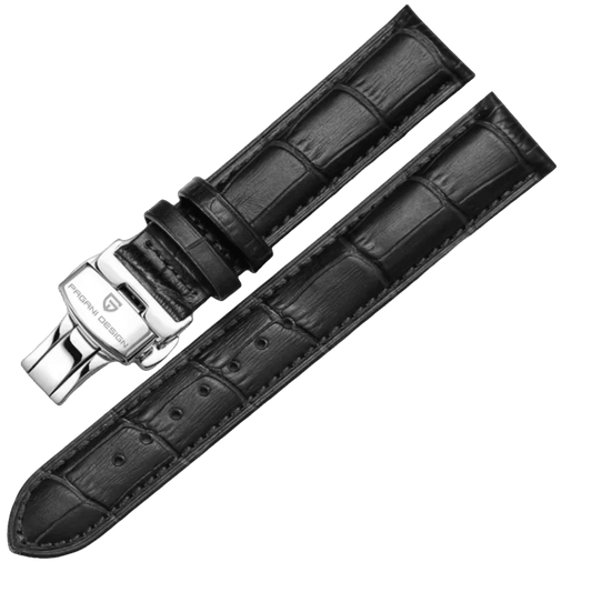 Genuine Leather Straps Set 20mm – Black